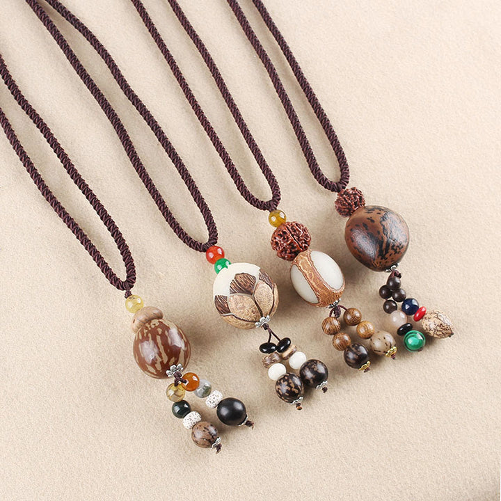 Collana con ciondolo Buddha Stones Bodhi Seed Lotus Wisdom Harmony - image 1