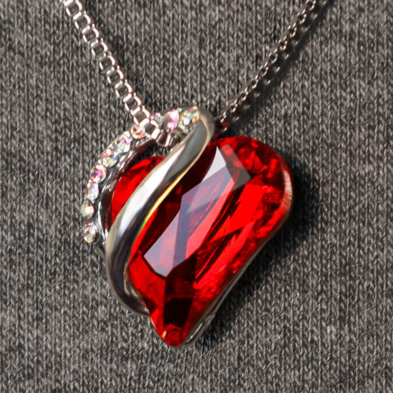 Collana con ciondolo con energia curativa, pietra portafortuna del cuore Buddha Stones d'amore
