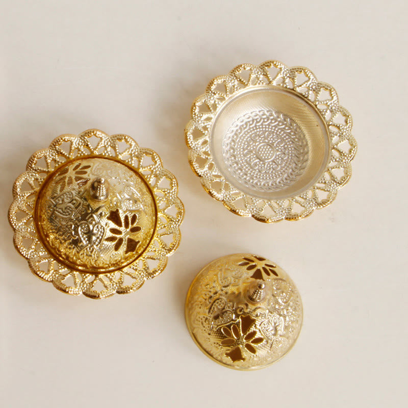 Mini bruciatore di incenso per meditazione Tibetan Gold