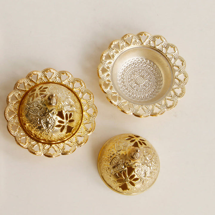 Mini bruciatore di incenso per meditazione Tibetan Gold