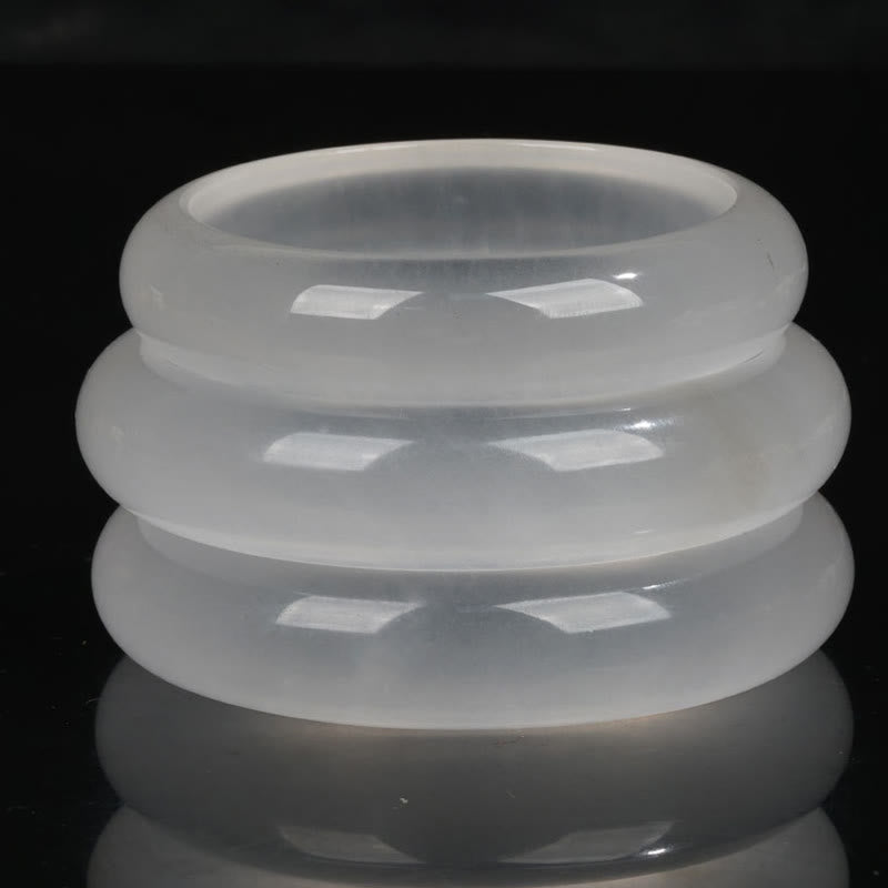 Braccialetto Buddha Stones Naturale Traslucido Seta Dorata Giada Ricchezza Fortuna - image 2