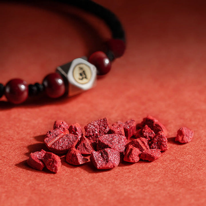 Bracciale Buddha Stones 925 Sterling Silver Zodiaco Cinese Buddha Natale Cinabro Calma - image 28