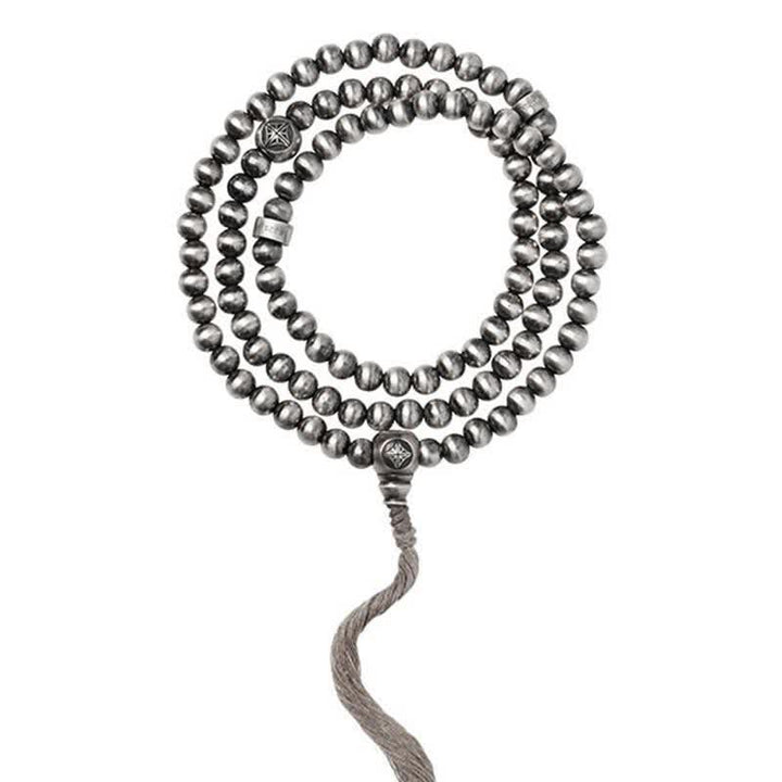 Buddha Stones 108 Mala Beads 925 Sterling Silver Agata Rossa Turchese Braccialetto con Ciondolo di Fiducia