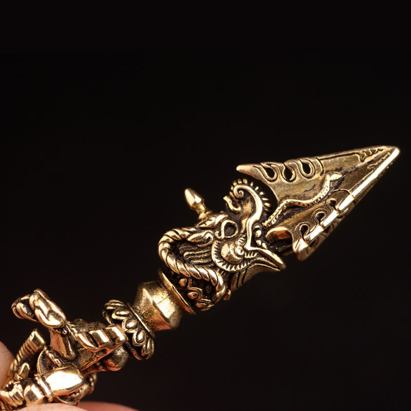 Collana con ciondolo del potere spirituale del Dio elefante della ricchezza Dorje Vajra, Ganesh tibetano Ganpati - image 7