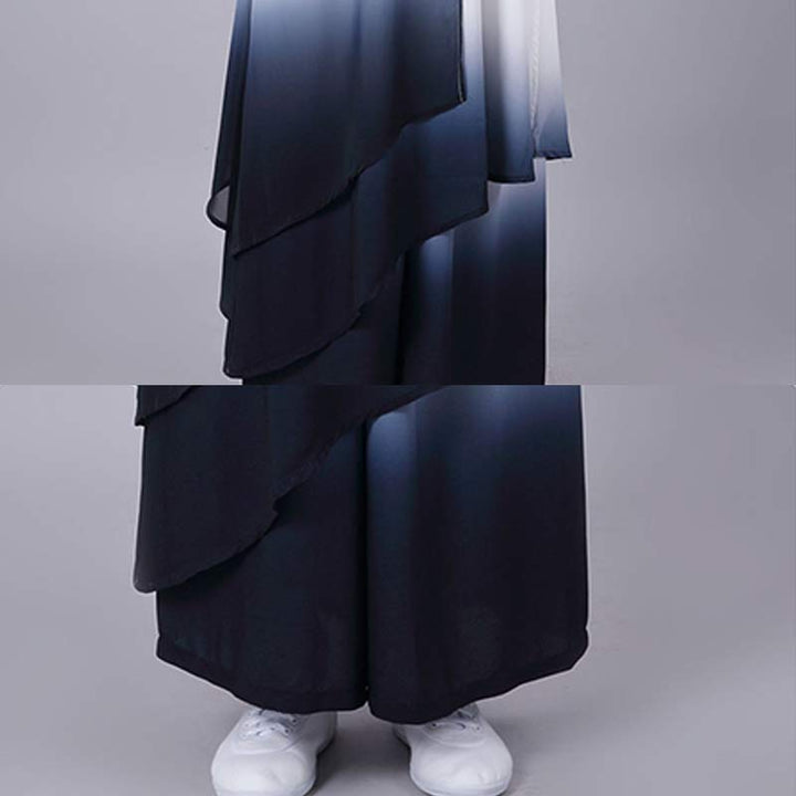 Buddha Stones Pittura sfumata Meditazione Preghiera Spirituale Zen Tai Chi Qigong Pratica Set di abbigliamento unisex
