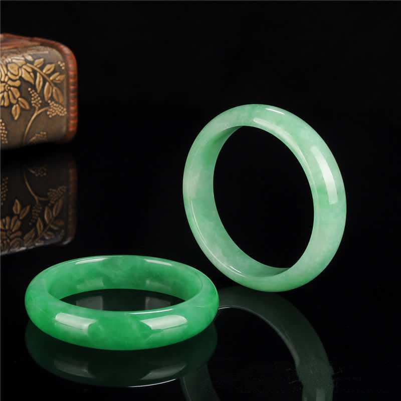 Bracciale rigido in giada con Buddha Stones, per guarigione, abbondanza e protezione. - image 7