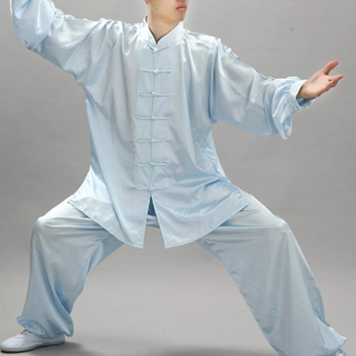 Buddha Stones Modello semplice Meditazione Preghiera Spirituale Zen Tai Chi Qigong Pratica Set di abbigliamento unisex - image 14