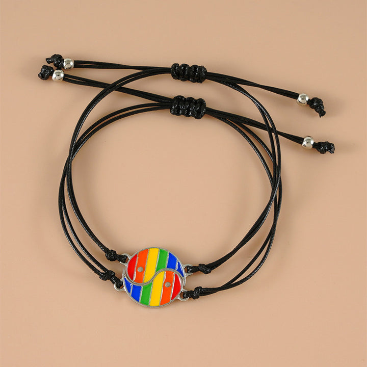 Braccialetto di coppia in ematite Yin Yang Buddha Stones 2 pezzi - image 19