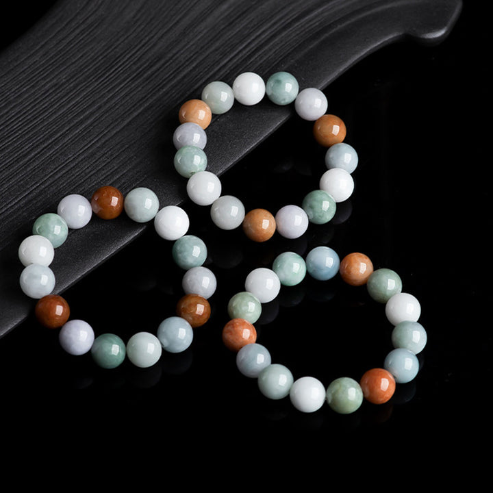 Braccialetto di protezione curativa in giada naturale Buddha Stones