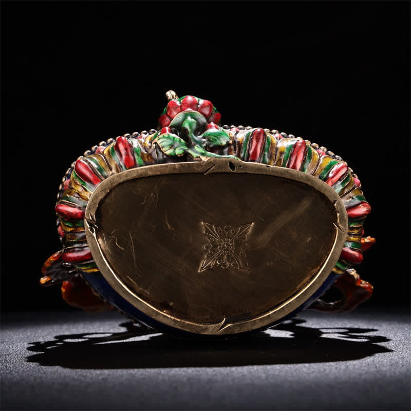 Statua in rame della serenità della statuetta del Bodhisattva Jambhala giallo, decorazione per la casa - image 9