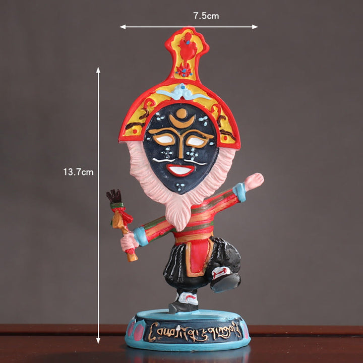 Buddha Stones Tibetan Opera Maschera Viso Marionetta Casa Ufficio Auto Decorazione Ornamento