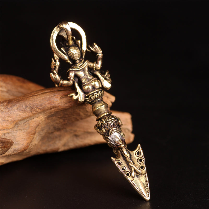 Collana con ciondolo del potere spirituale del Dio elefante della ricchezza Dorje Vajra, Ganesh tibetano Ganpati - image 16