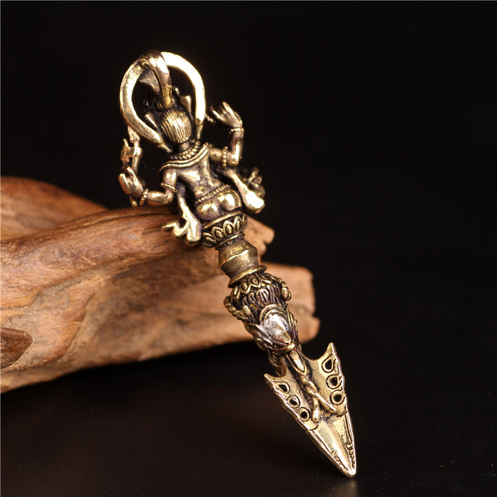 Collana con ciondolo del potere spirituale del Dio elefante della ricchezza Dorje Vajra, Ganesh tibetano Ganpati - image 16