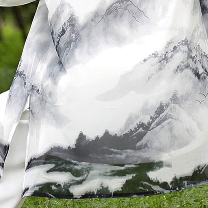 3 pezzi pittura a inchiostro meditazione preghiera spirituale zen tai chi qigong pratica abbigliamento unisex set - image 10