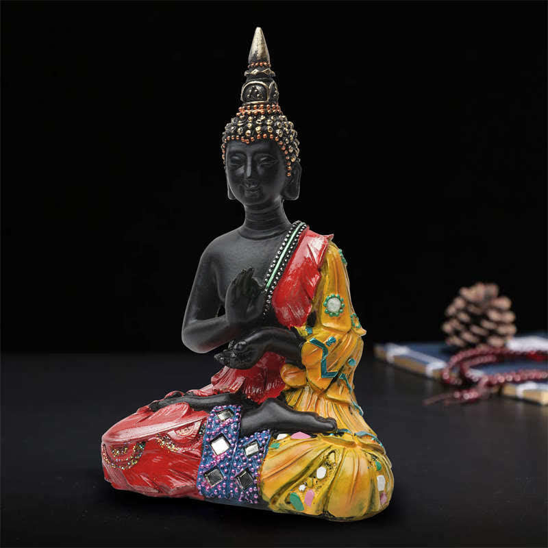 Decorazione statua in resina della serenità del Buddha tailandese