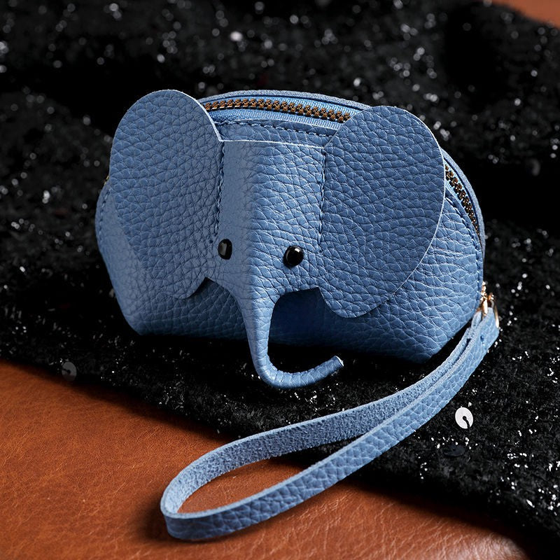 Buddha Stones Portafoglio da polso con elefante portafortuna in pelle sintetica - SteelBlue (circa 10 cm × 3 cm × 8 cm) - image 9