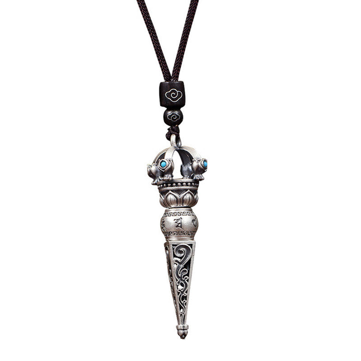 Ciondolo con collana girevole Buddha Stones tibetano Om Mani Padme Hum Dorje Vajra Design Wisdom - image 9