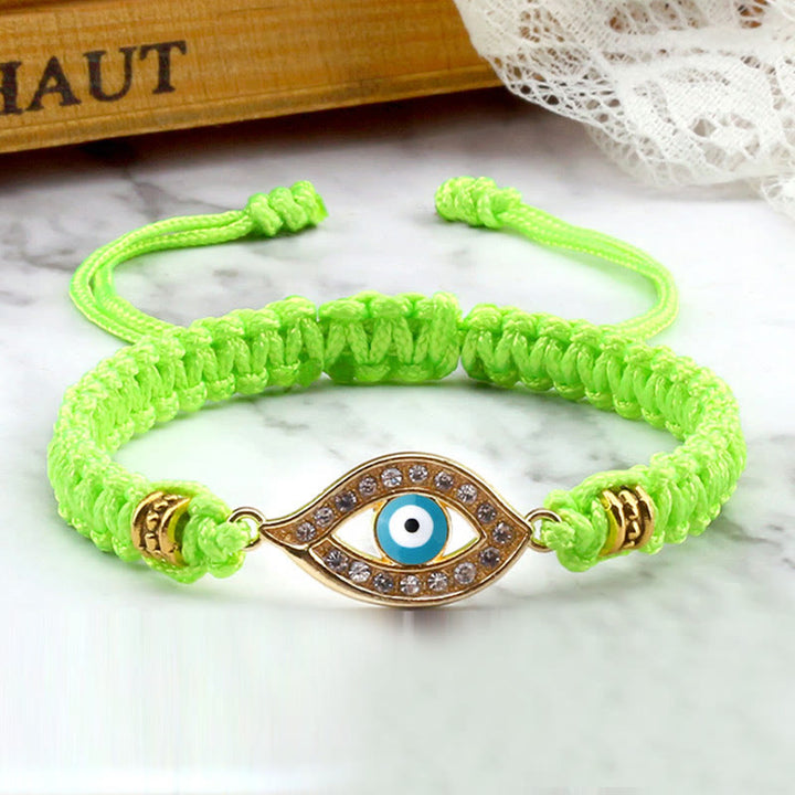 Braccialetto di corda Buddha Stones Evil Eye Keep Away Evil Spirits