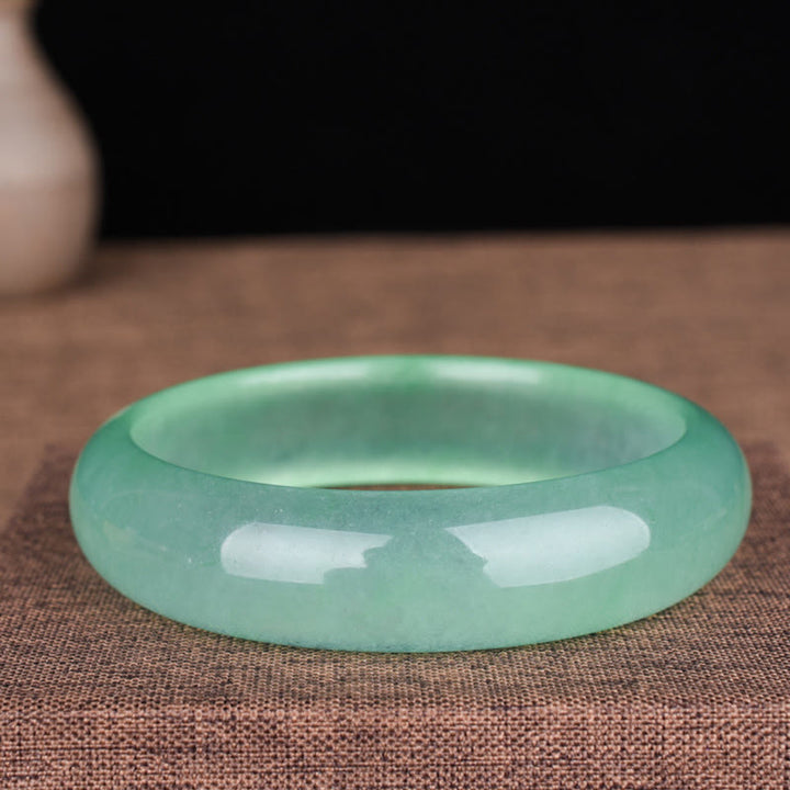 Braccialetto Buddha Stones Natural Jade Luck Healing Prosperity Bangle
