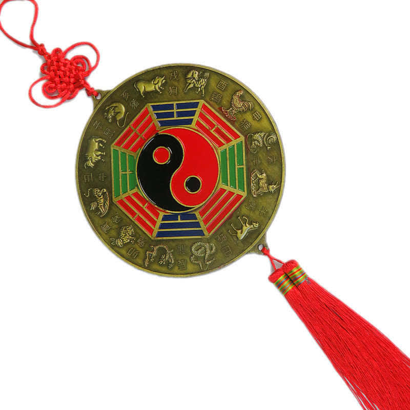 Mappa Feng Shui Bagua Mappa energetica dell'armonia dei nodi cinesi Specchio - Mappa Bagua rotonda da 15,8 CM - image 10