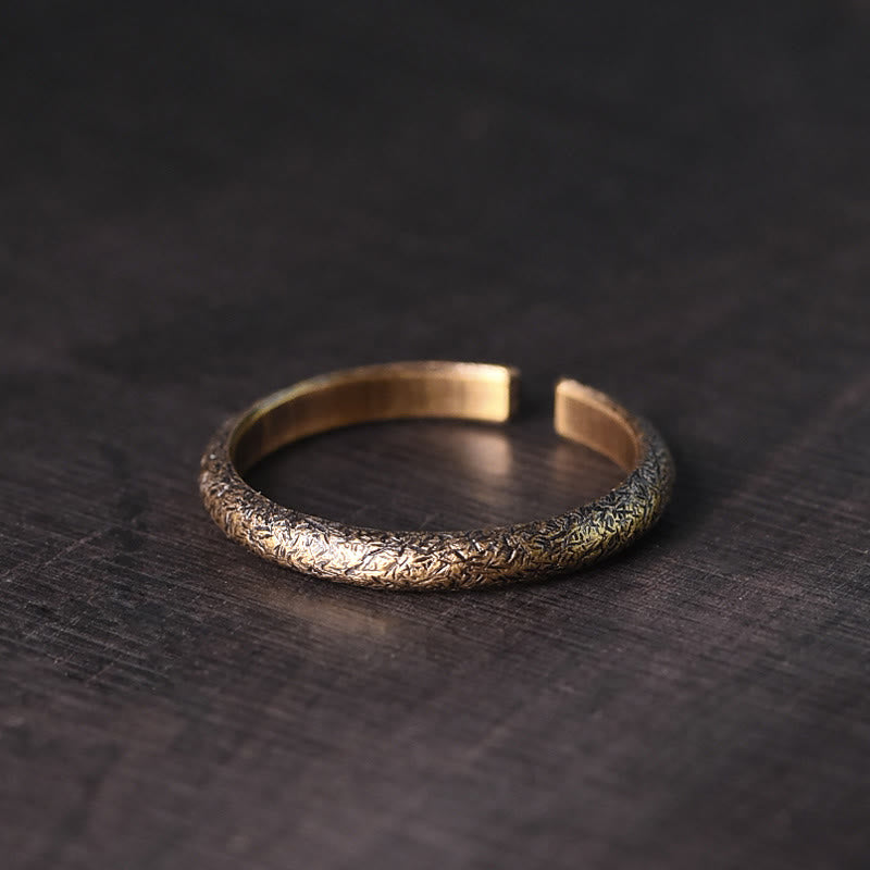 Anello di coppia portafortuna in rame con design vintage tibetano