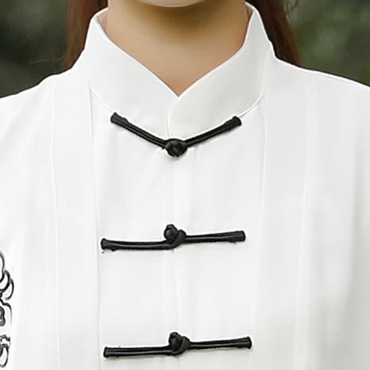 Buddha Stones Nuvole di buon auspicio Gradiente Meditazione Preghiera Spirituale Zen Tai Chi Qigong Pratica Set di abbigliamento da donna - image 11