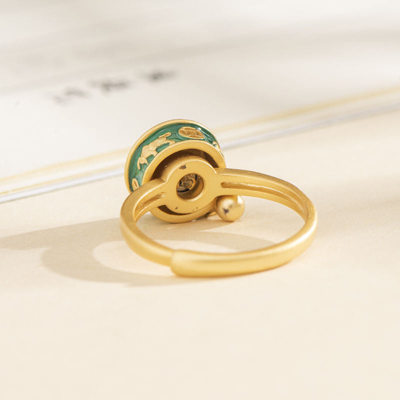 Anello girevole Yin Yang Rame Fortuna Ricchezza