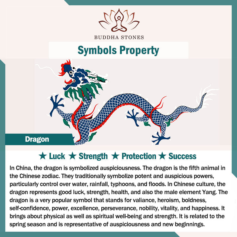 Anello di forza del successo del drago dorato Buddha Stones