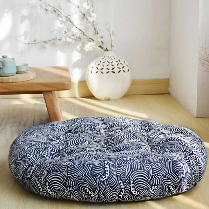 Cuscino per seduta da meditazione in cotone e lino, decorazione per la casa