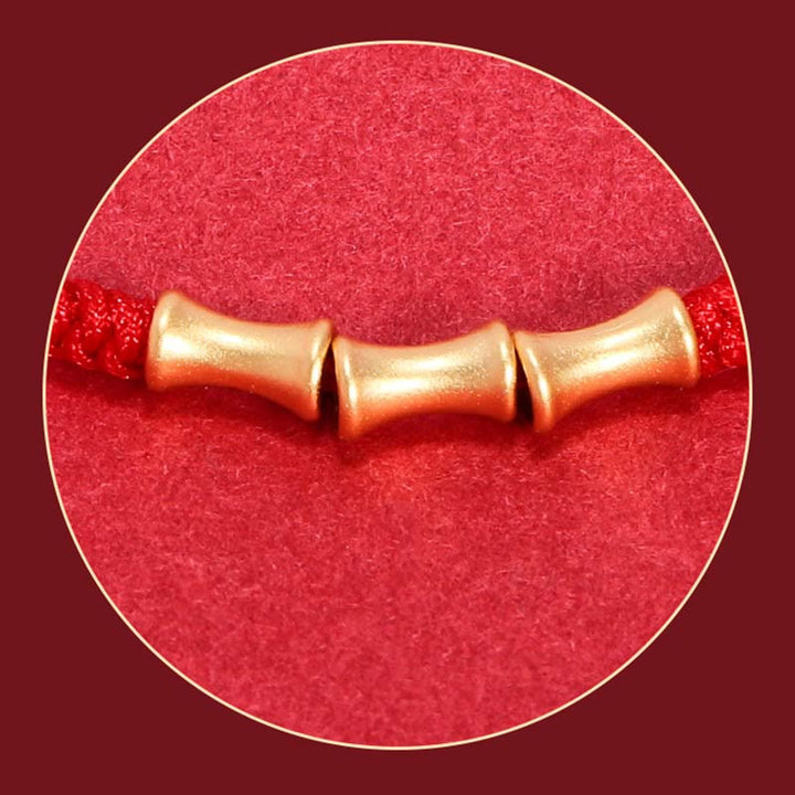 Braccialetto intrecciato con protezione e fortuna in argento sterling 925 con design in bambù Buddha Stones - image 5