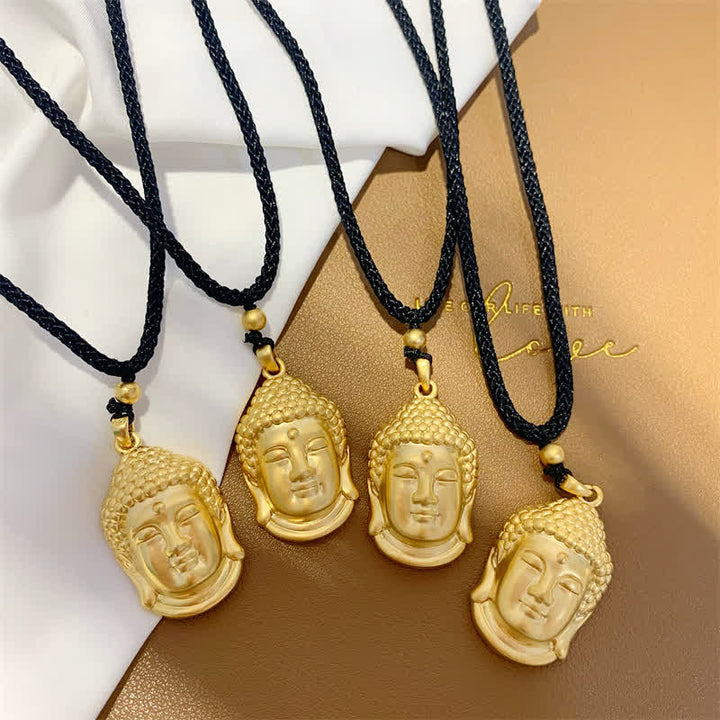 Collana con ciondolo in rame e Buddha dorato e ricchezza - image 9