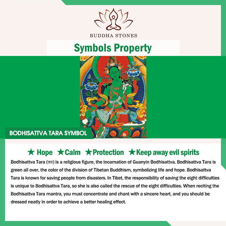 Buddha Stones Bodhisattva Tara Verde Calma Speranza Statua Rame Decorazione