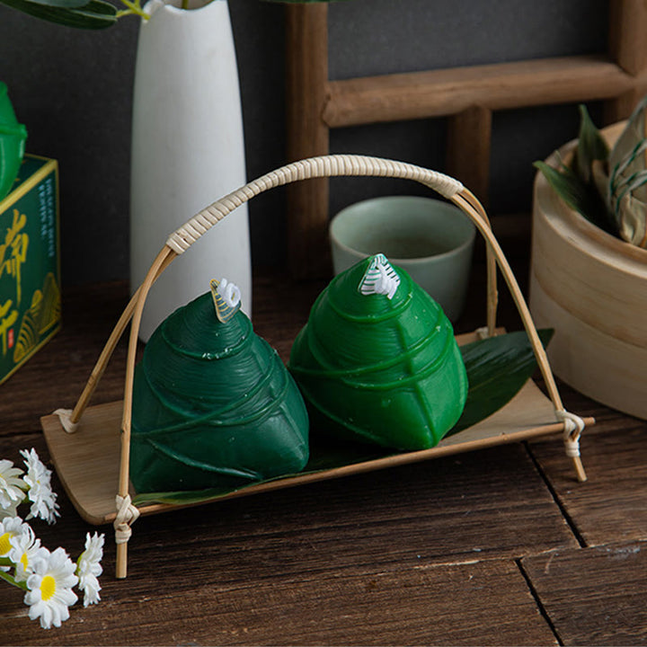 Buddha Stones Dragon Boat Festival Zongzi Modello Candela Profumata Regalo Per Famiglia Amici