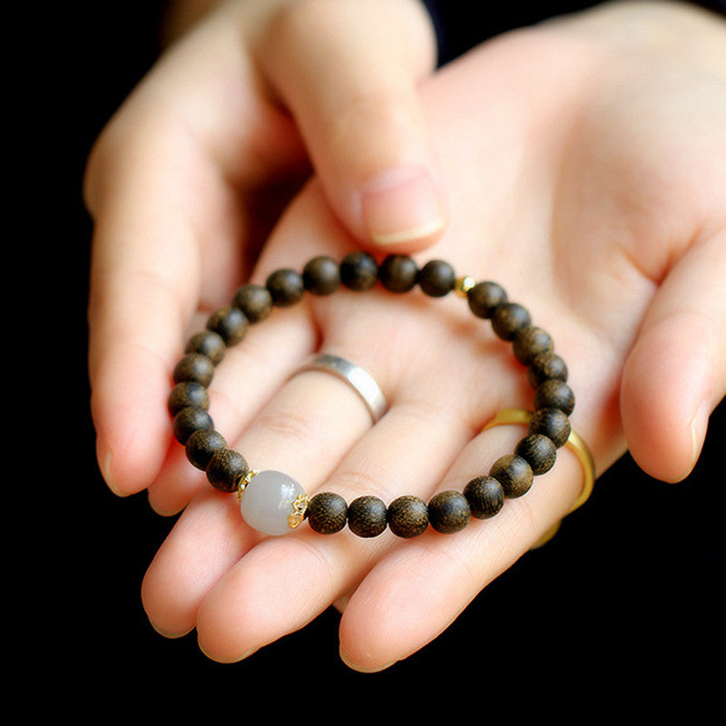 Bracciale Buddha Stones Agarwood Jade Forza Calma