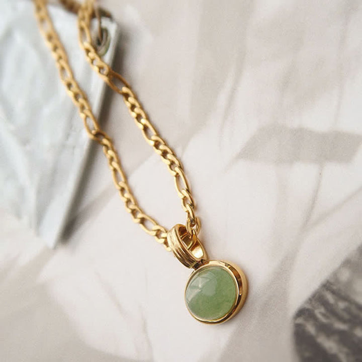 Collana con ciondolo in acciaio al titanio con resistenza turchese ovale