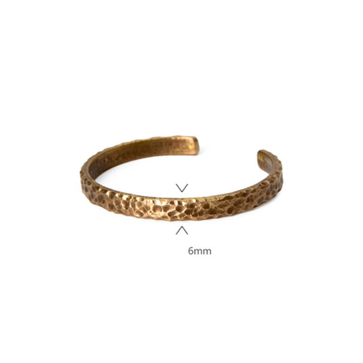 Bracciale rigido con polsino in pietra lavica e rame Balance