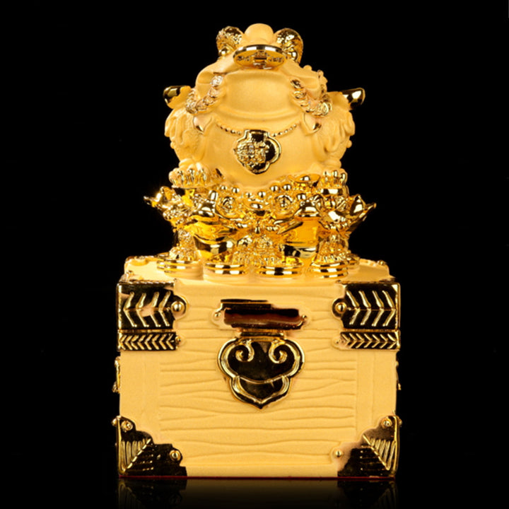 Buddha Stones Feng Shui Soldi Rana Statua Fortuna Ricchezza Decorazione