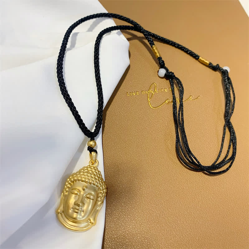 Collana con ciondolo in rame e Buddha dorato e ricchezza - image 7