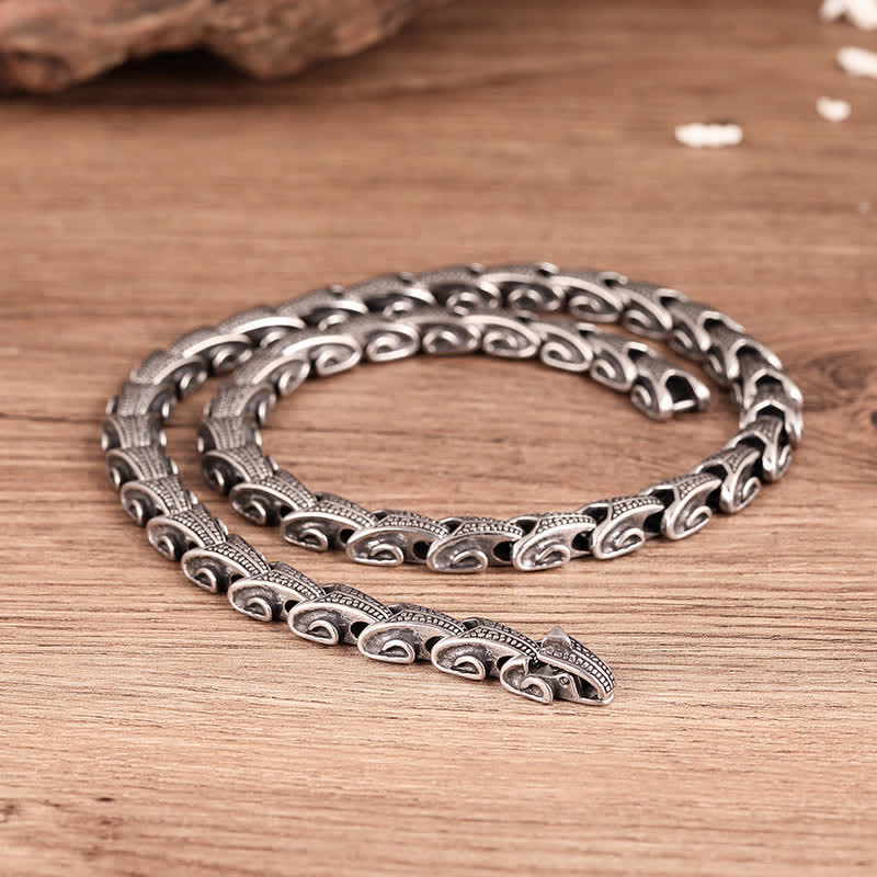 Collana con ciondolo in acciaio al titanio con motivo a drago Buddha Stones - Modello del drago - image 12
