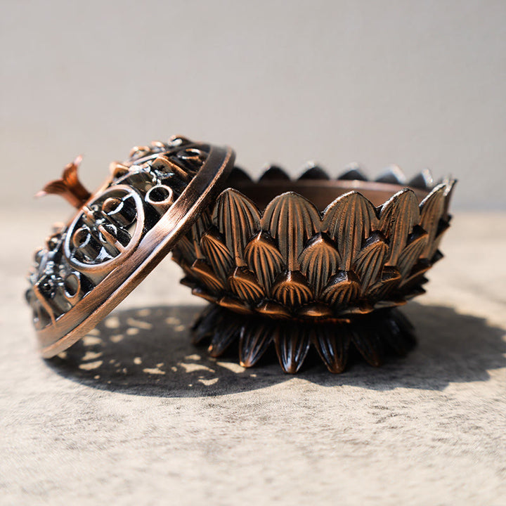 Buddha Stones Bruciatore di incenso purificante a forma di loto tibetano - image 5