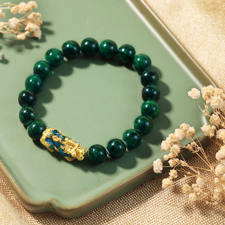 Braccialetto di protezione in giada PiXiu FengShui Buddha Stones