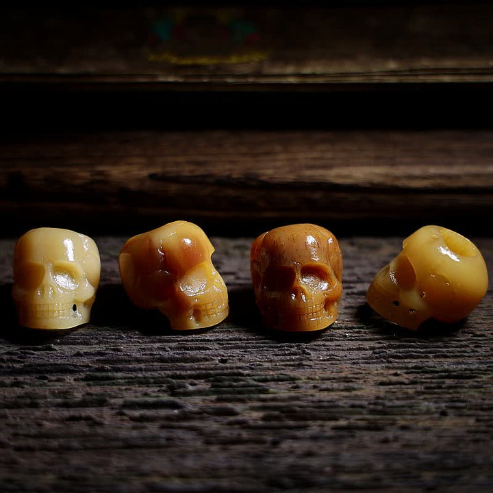 Buddha Stones Tibetano Osso di Cammello Teschio Il Signore del Cadavere Collana con Ciondolo per la Protezione della Foresta