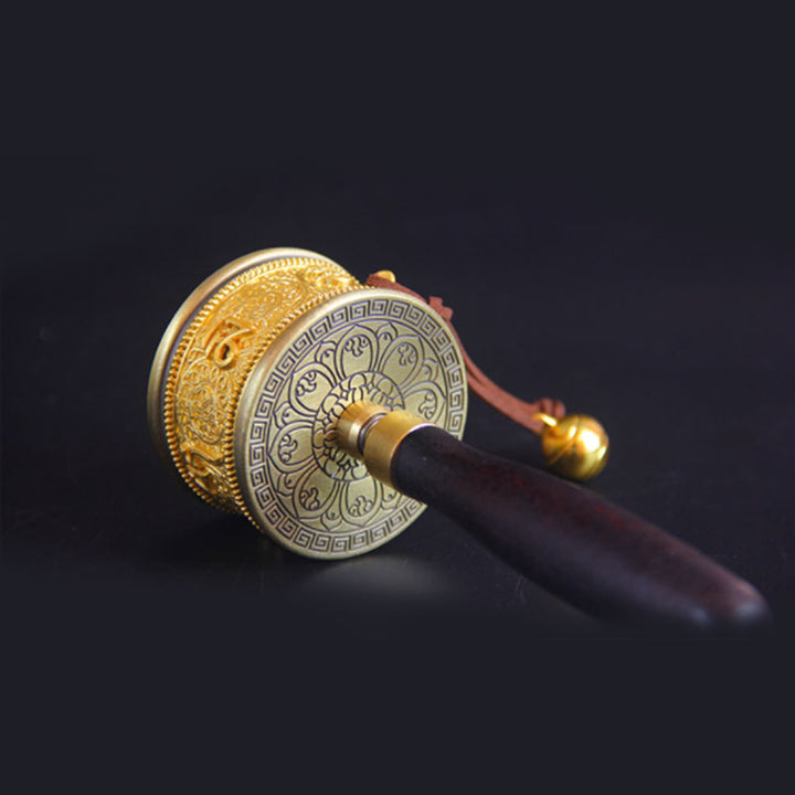 Ruota della preghiera tibetana fortunata Decorazione con sei parole vere