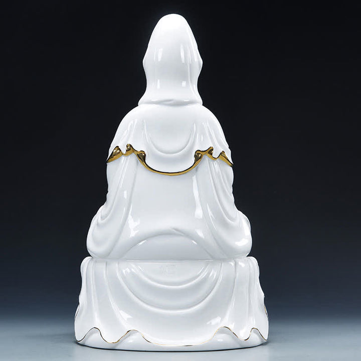 Statua in ceramica del successo del Bodhisattva Chenrezig Avalokitesvara Decorazione per la casa