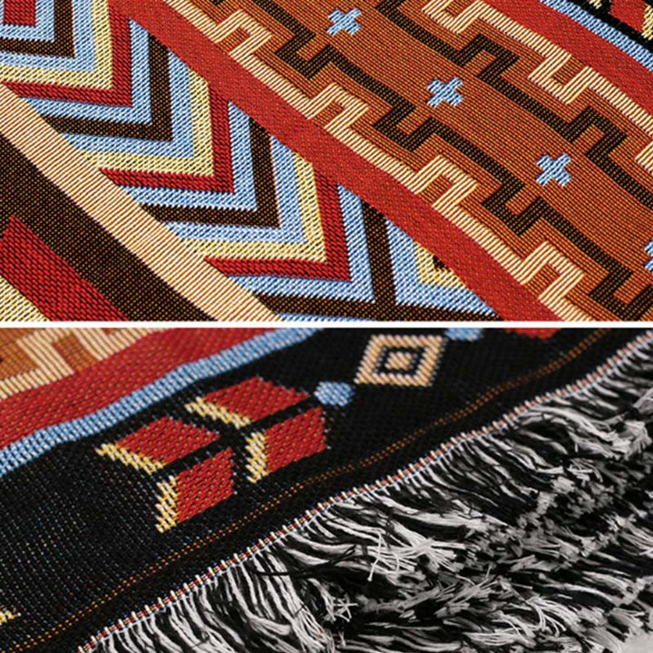 Coperta geometrica calda e confortevole per campeggio, casa, ufficio, letto