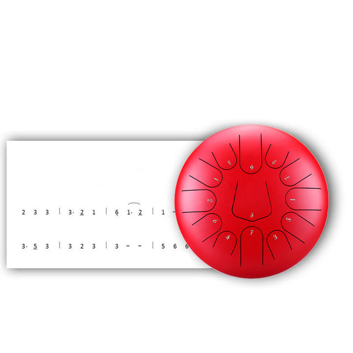 Buddha Stones Steel Tongue Drum Sound Healing Mindfulness Meditazione Yoga Drum Kit 11 Note 8 Pollici - image 8