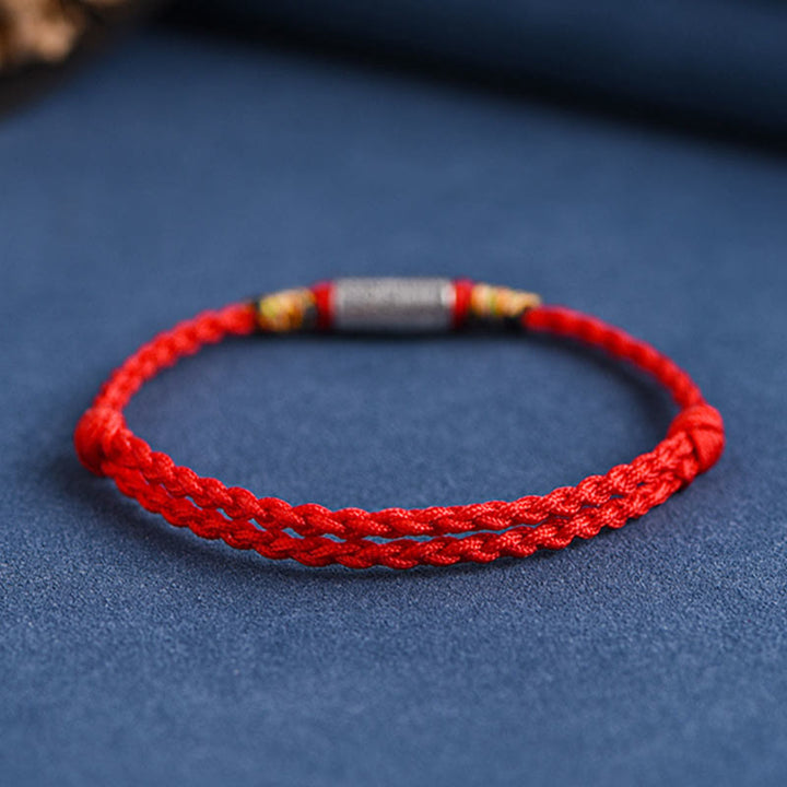 Buddha Stones Bracciale Cavigliera in Argento Sterling 925 Fatto a Mano Tutto Va Bene Design Protezione Forza