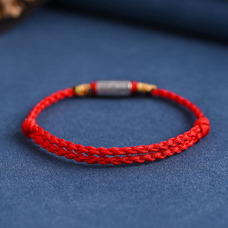 Buddha Stones Bracciale Cavigliera in Argento Sterling 925 Fatto a Mano Tutto Va Bene Design Protezione Forza - image 6