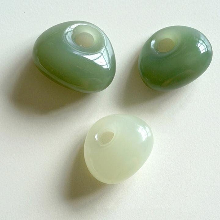 Collana con ciondolo Buddha Stones Natural Jade Luck Prosperity (colore casuale)