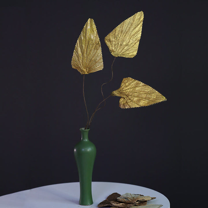 Mazzo di fiori di loto triangolare essiccato naturale con gambo di foglia di loto, ornamenti per la decorazione della casa